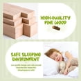 thumbnail image 6 of Aukfa Twin Floor Bed for Kids Children, Wood Montessori Bed Frame with Safety Guardrails and Door, Natural, 6 of 8