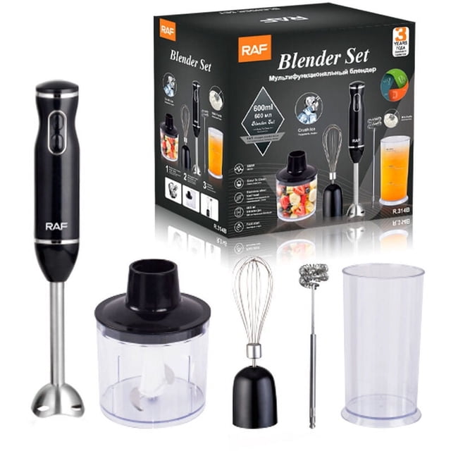 Hand Blenders, 5 in 1 Hand Blender, 800W Soup Blender with , 500ml Chopper and 600ml Blender BPA Free