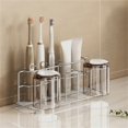 thumbnail image 6 of Stainless Steel Wall Mounted Toothpaste Toothbrush Holder Bathroom Organizer 4 Cup, 6 of 9