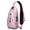 Pink-33, variant on Summer Beach Palm Trees Sling Backpack – Boho Style Crossbody Bag with Minimalist Palm Tree and Tropical Beach Sunset Patterns, Water-Resistant and Lightweight