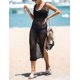 thumbnail image 2 of Xishao Mujer Vestido de Encaje Traje de Baño Croché Cubrir Bikini Camisola y Pareos K-Black K-Black Xishao ropa, 2 of 2