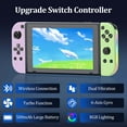 thumbnail image 2 of Manette de Jeu pour Nintendo Switch, Manette Joypad L/R Switch avec RGB Coloré, 2 of 8