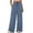 Blue(Womens Pants), variant on No Boundarie Drawstring Pants for Women High Waisted Wide Leg Trousers Casual Elastic Waist Textured Lounge Pants with Pockets