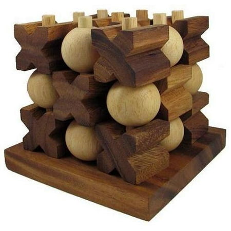 Tic Tac Toe 3D (HUGE) - Strategy Wooden Game