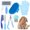 Blue, variant on 8-piece small animal pink beauty set rabbit beauty set with pet nail clippers and file flea comb