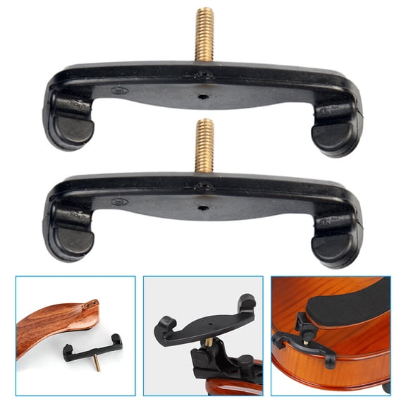 KONTONTY 2Pcs Violin Rest Replacement Black Latex Material for Amateurs Support
