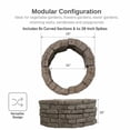 thumbnail image 3 of ROUND ROCKLOCK GARDEN BED w/28"-DSP, 3 of 7