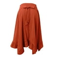 thumbnail image 4 of Sngxgn Skirts for Women with Shorts High Waist Pleated Skirts(Red,L), 4 of 6