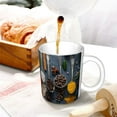 thumbnail image 3 of Yiaed Various Herbs And Spices In Spoons Print Ceramics Coffee,Large Handle Design,Extra Large Tea and Coffee Cup for Office and Home Mugs, 3 of 6