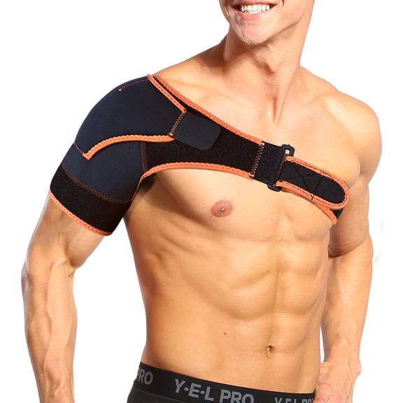 VGEBY Shoulder Stability Brace with Pressure Pad - Lightweight,Breathable Shoulder Support for Rotator Cuff,Dislocated AC Joint,Labrum Tear,Shoulder Pain,Compression Sleeve