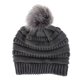 thumbnail image 1 of Gorro de punto para mujer Gorro de calavera con forro de terciopelo térmico (gris oscuro) Tmvgtek Para estrenar, 1 of 9