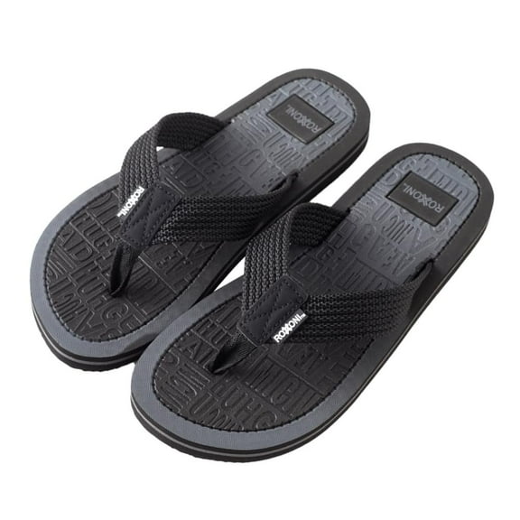 Roxoni Men's Comfort Flip Flops: Lightweight with Arch Support, Ideal for Summer, Various Sizes & Colors