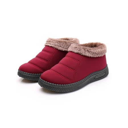 

Tenmix Ladies Lightweight Winter Shoes Driving Breathable Round Toe Travel Comfortable Casual Comfort Shoe Red 5