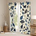 thumbnail image 3 of Castle Fairy Leaves Black Out Curtains,Flower Butterfly Curtains Pack of 2 (42x63 Each), 3 of 6