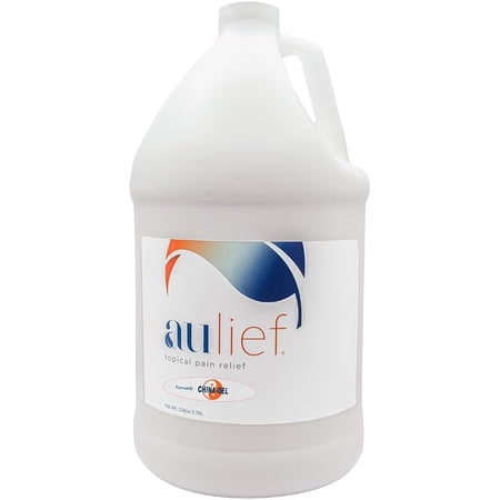 Aulief Topical Pain Reliever Cream - Herbal Therapeutic Massage Cream to Help Sooth Away Muscle and Joint Discomfort, Mint Green, 128 oz Bottle