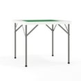 thumbnail image 1 of 34.5'' Square Granite White Folding Game Table with Green Playing Surface, 1 of 9