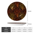 thumbnail image 2 of Daiia Orange Dreamcatcher Printed Pattern Ceramic Plate Dinner Plates Bone China Decorative Plates with Display Stand Art Ceramic Ornaments for Wall Hanging Decoration-6in, 2 of 6