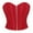 Red, variant on SRZYMJ Corset Top Bustier Renaissance Lace up Women Overbust Satin Plus Size