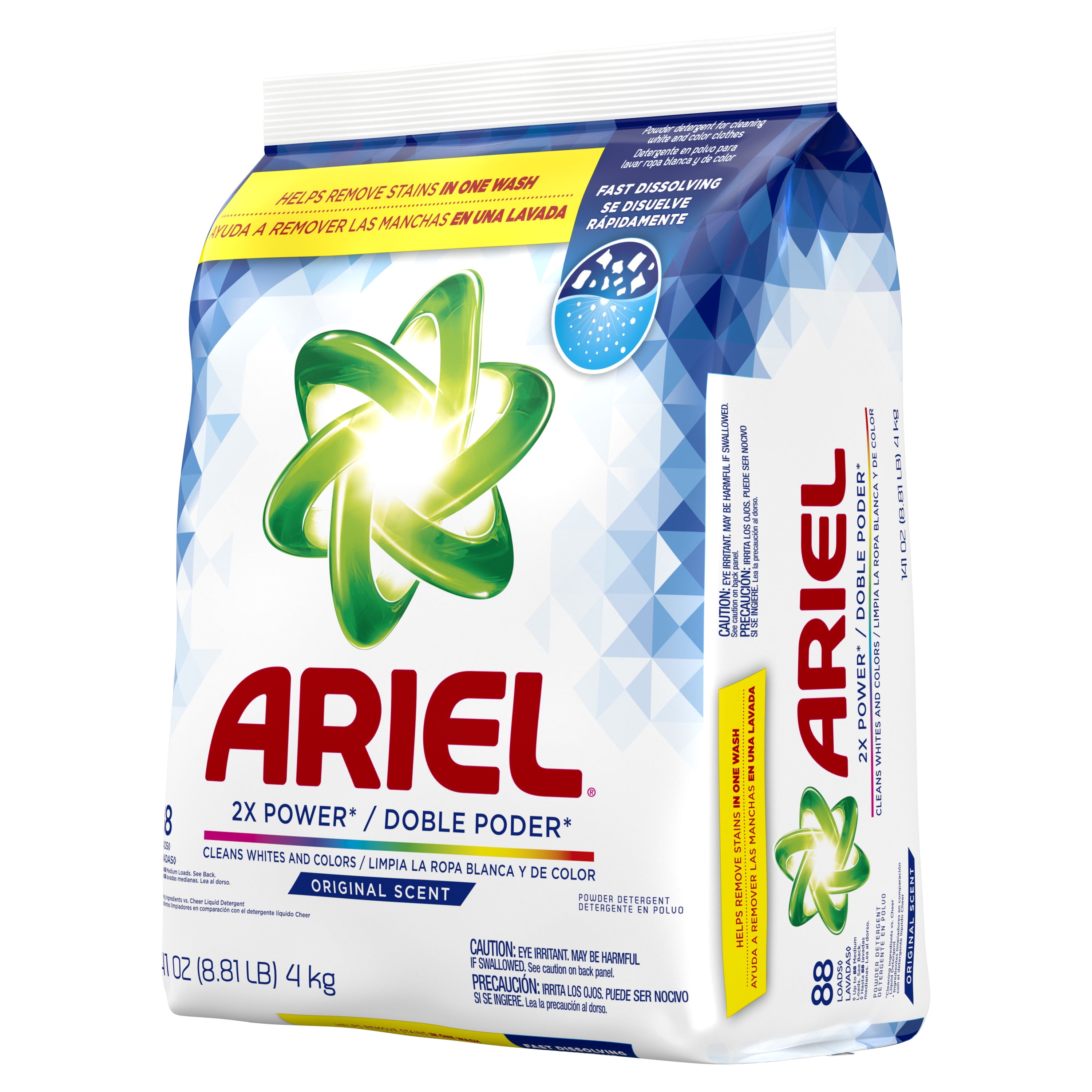 Ariel Powder Laundry Detergent Original Scent 4.0 KG 88 Loads Walmart