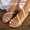 White, variant on SMihono Flip Flops Sandals Womens Summer Casaul Women Vintage Boho Pearl Sandals Beach Holiday Shoes Leather Flats Shoes Slipper On Clearance
