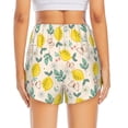 thumbnail image 2 of Lsque Flowers and Butterflies Printed Women's Running Shorts with Liner Pockets,Elastic Quick Dry Workout Athletic Gym Yoga Shorts,Womens High Waist Shorts-Small, 2 of 9