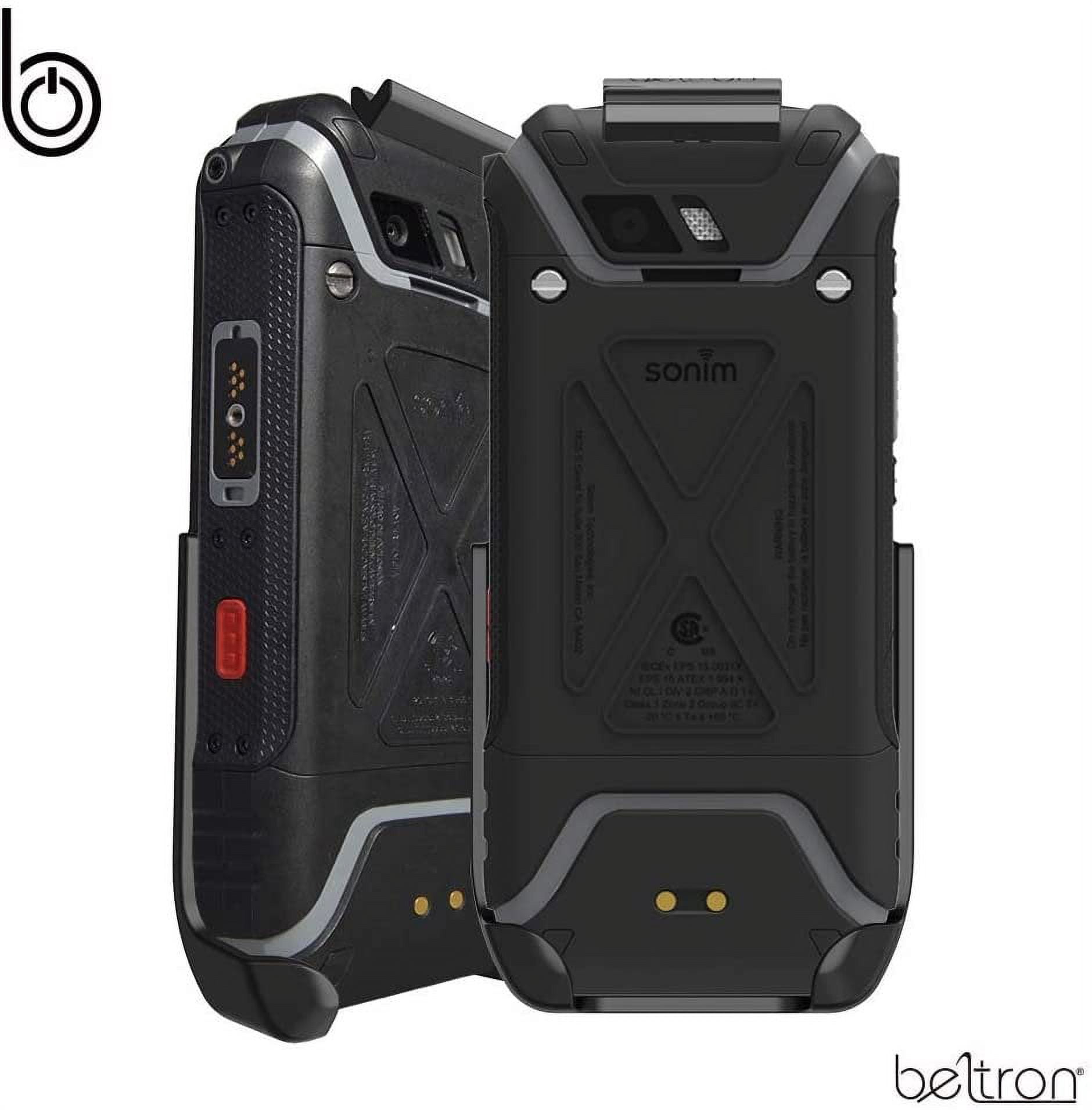 BELTRON Sonim XP5S Belt Clip, Heavy Duty Rotating Belt Clip Holster for Sonim XP5S XP5800 AT&T FirstNet Sprint Secure Fit & Quick Release Latch NOT for XP5 - Supports 2.25" Wide Duty Belt
