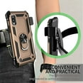 thumbnail image 6 of GSA Slim Shockproof Holster Case w/Ring Stand for Samsung A01 - Gold, 6 of 9