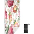 thumbnail image 2 of Dreamtimes Beach Towels Leaf Strawberry Camping Towels Watercolor Sand Free Beach Towel, 30"x60" Large Beach Towels Quick Dry Bath Travel Towels Pool Yoga Beach Mat for Men Women, 2 of 7