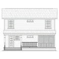 thumbnail image 4 of House Plan Gallery - HPG-12002 - 1,200 sq ft - 3 Bedroom - 2 Bath Small House Plans - Two Story Printed Blueprints - Simple to Build (5 Printed Sets), 4 of 4