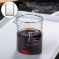 thumbnail image 2 of Clear Glass Espresso Liquid Glass Measuring Cup Glass Heavy Square for Measurement 3.38100ML, 2 of 7