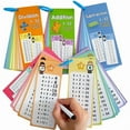thumbnail image 2 of Wipeable Math Training Cards, Addition, Subtraction, Multiplication, Division, Kids Math Practice, Montessori Teaching Aid, 2 of 9