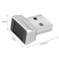 thumbnail image 3 of Dispositivo de lector de huellas dactilares USB para computadora portátil con escáner biométrico de metal para Windows Hello, 3 of 8