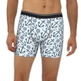 thumbnail image 2 of Salouo Nautical Theme Anchors Pattern Men's Boxer Briefs, Soft & Breathable Underwear Elastic Waistband Briefs for Men,1-Pack, 2 of 7