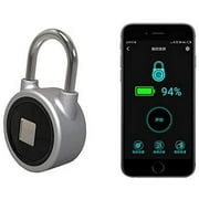 AI Home Tech Keyless Fingerprint Padlock Smart Bluetooth App Controlled Lock for Gym Locker