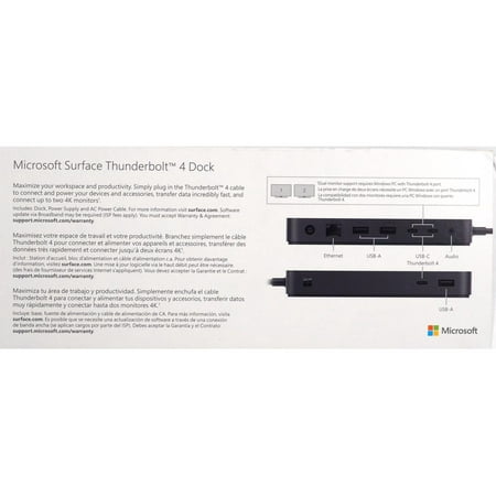 Microsoft - Surface Thunderbolt 4 Dock - Black