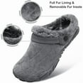 thumbnail image 6 of L-RUN Womens Mens Furry Slides House Slippers Fuzzy Fluffy Memory Foam Bedroom Slippers Clogs, 6 of 6