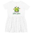 thumbnail image 3 of Inktastic Little Sister Frog Girls Toddler Dress, 3 of 5
