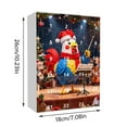 thumbnail image 3 of Chicken Advent Calendar 2025, 24 Pcs Hanging Acrylic 2D Decorations for Xmas Tree, Unique Holiday Gifts for Friends (C), 3 of 4