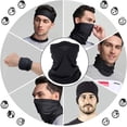 thumbnail image 1 of Bufanda tubular para cuello, polaina elástica multiusos para hombres y mujeres para motociclismo, esquí, senderismo, ciclismo y otros deportes al aire libre, color negro ZefeiWu 8390614096523, 1 of 1