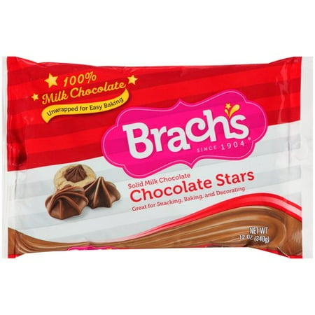 Brach's Solid Milk Chocolate Stars, 12 oz