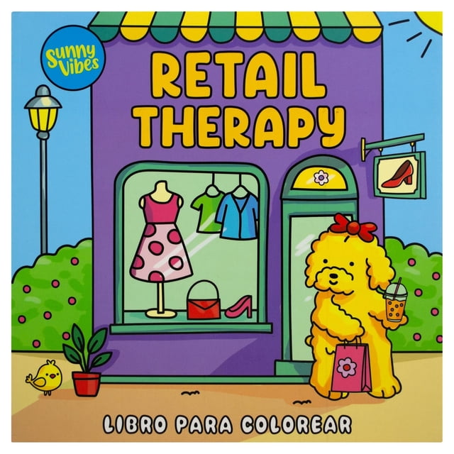 Libro para colorear: Sunny Vibes: Retail Therapy, de Animae