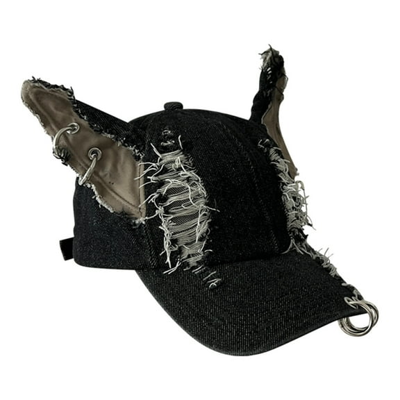 Yokua Long Brims Baseball Caps Sunproof Caps Outdoor Distressed Street Sun Hat