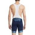 thumbnail image 4 of Santic Mens Cycling Bib Shorts Padded Cycle Bib Tights Mens Padded Biking Shorts Navy S, 4 of 10