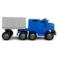 Kid Trax SemiTruck and Trailer RideOn Toy, Blue