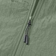 thumbnail image 6 of Men's Rain Jacket Waterproof Lightweight Packable Rain Shell Raincoat with Hood and Zipper Pocket for Golf Hiking Travel Size 4XL Army Green, 6 of 8