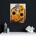 thumbnail image 5 of Nawypu Country Leopard Print Sunflower Gnome Canvas Prints Wall Art Decor Desk Sign Sunflower Gnome Poster Painting Framed Artwork Home Shelf Wall Decoration, 5 of 5