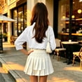 thumbnail image 5 of School Shirts for Girls Polo Shirt with Collared Short Sleeve Uniform Tops Summer Casual Kids Clothes White,9-10 Years, 5 of 7