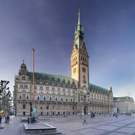 Rathaus (city hall) at Rathausmarkt place, Hamburg, Hanseatic City, Germany, Europe Print Wall Art By Markus (Best Places To Go In Hamburg)