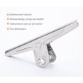 thumbnail image 5 of Clips Bulldog Extra Grandes, Paquete de 2 Clips Gigantes Gigantes de Acero Inoxidable de 30 Cm, Soporte de Abrazaderas de Papel para Tablero de Dibujo, Arte, Maestros, Oficina en Casa (Plata), 5 of 5