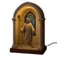 thumbnail image 2 of Desktop Ornament Mary Devotional Handmade Catholic Soft Eye Protecting Elegant Sacred Statue for Bedroom Living Room, 2 of 9